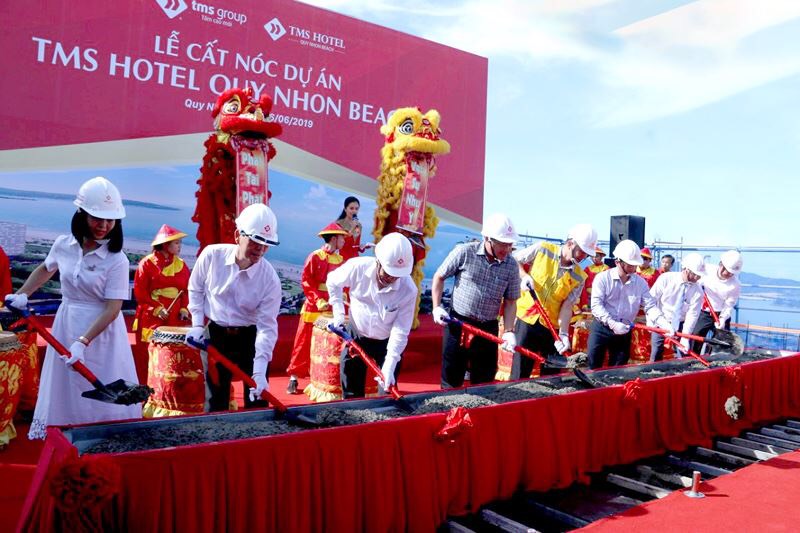 LỄ CẤT NÓC TMS HOTEL QUY NHON BEACH